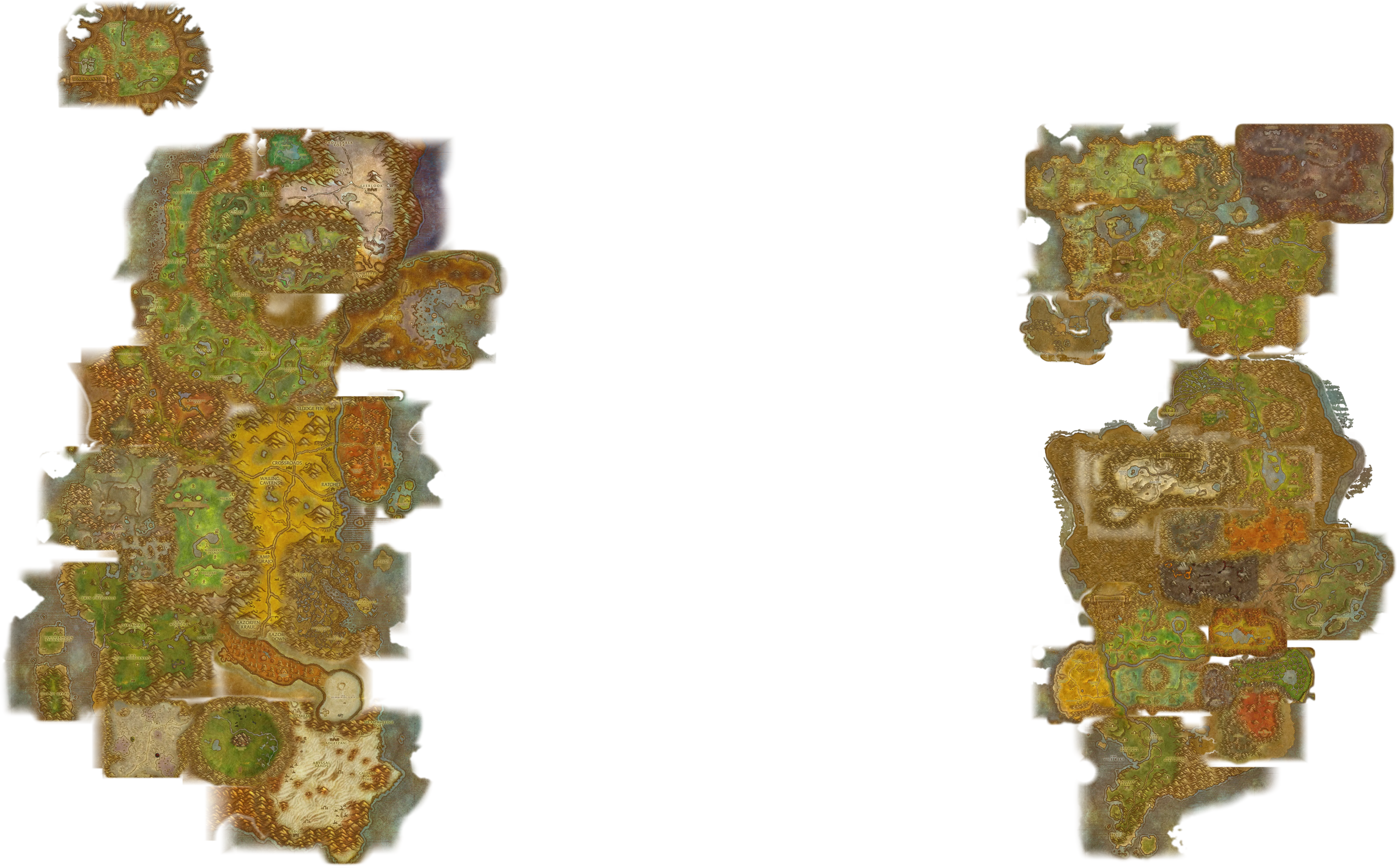 Weltkarte von Azeroth